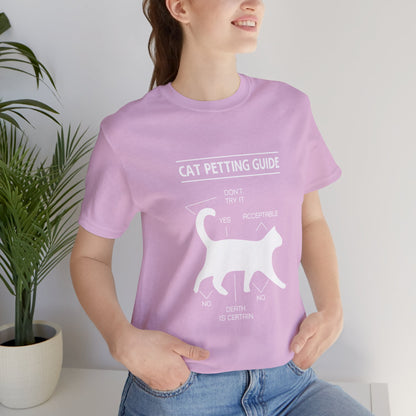 Cat petting guide |  Short Sleeve Tee