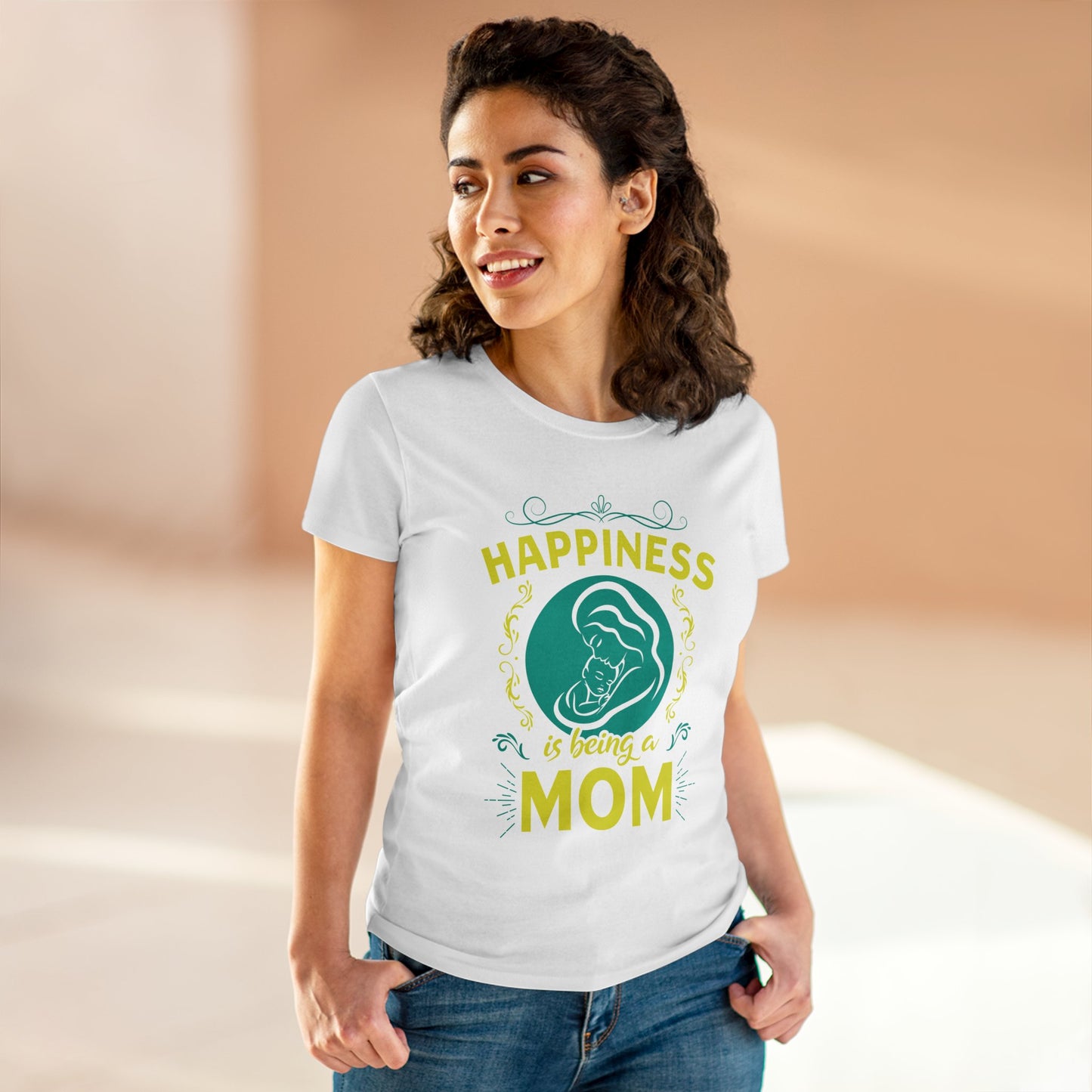 Happiness is being a mom | Cotton Tee