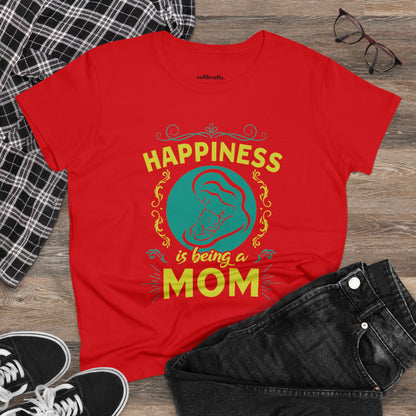 Happiness is being a mom | Cotton Tee