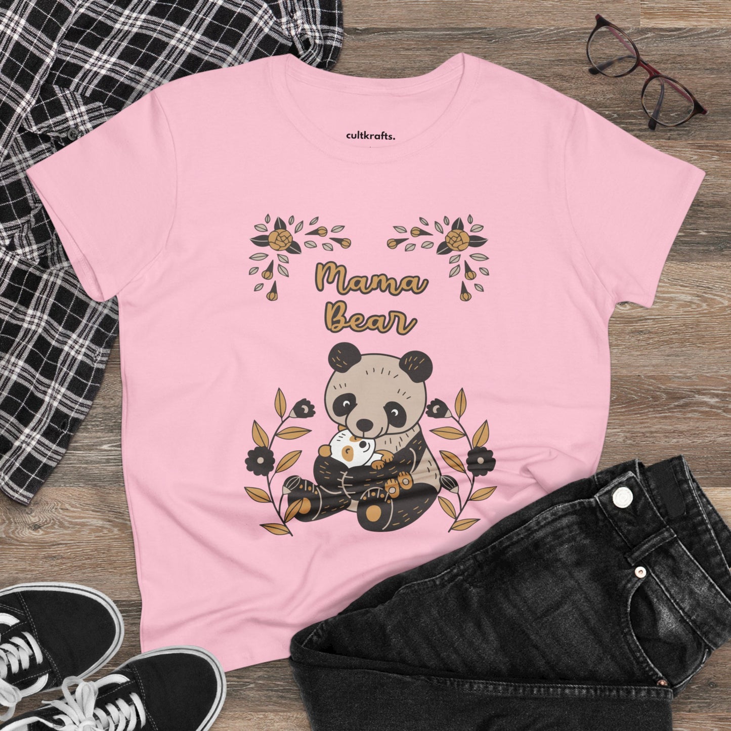 Mama Panda Bear | Cotton Tee