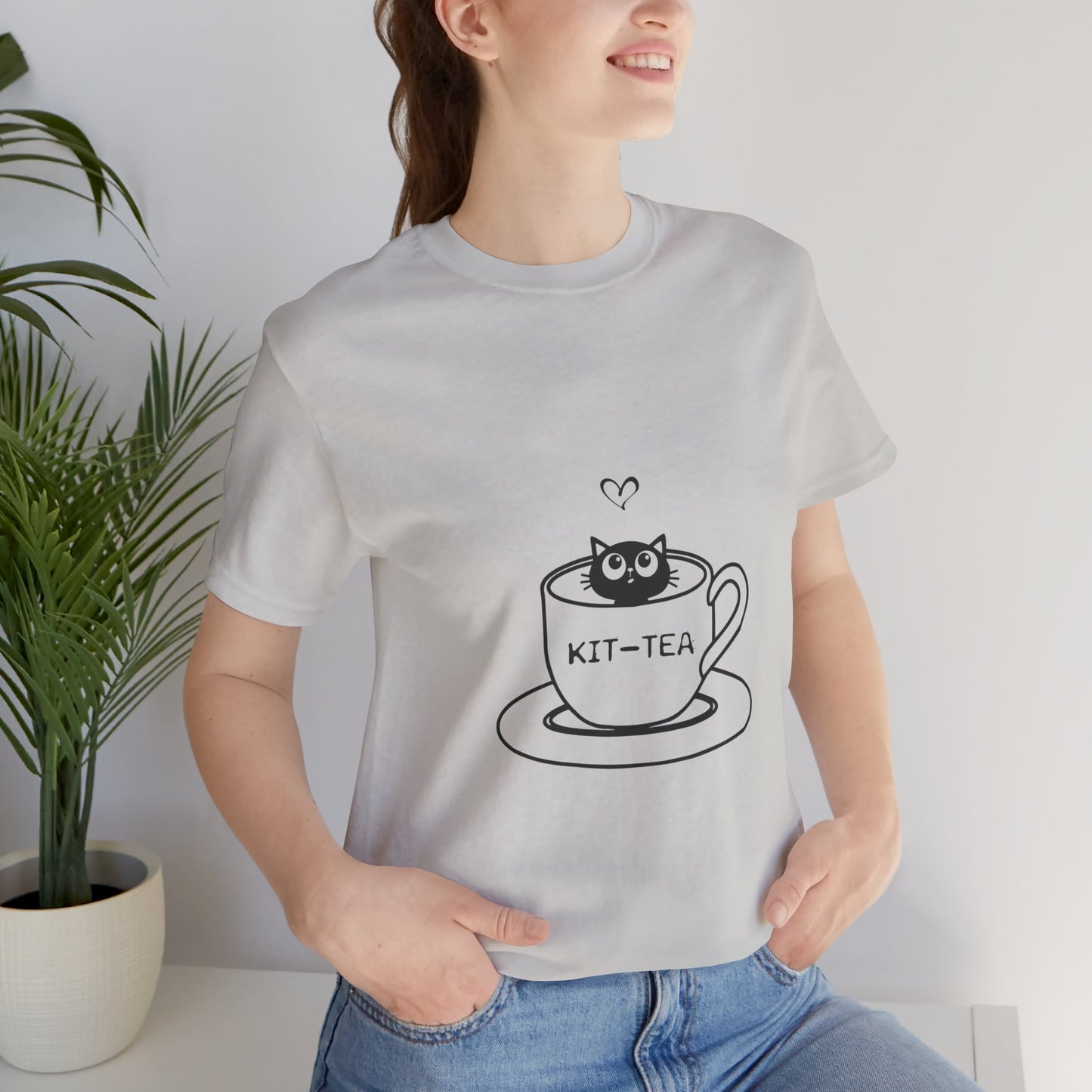 Kit-tea? | Unisex Jersey Short Sleeve Tee