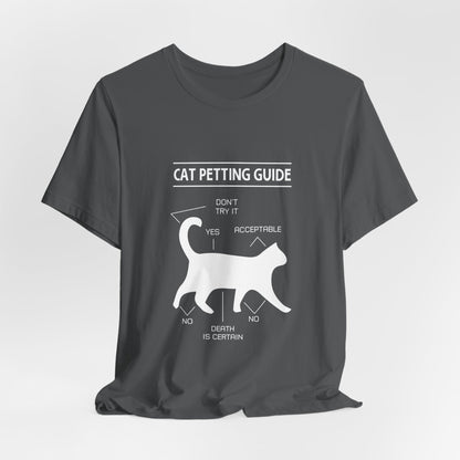 Cat petting guide |  Short Sleeve Tee