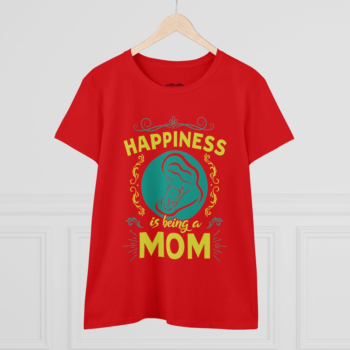 Happiness is being a mom | Cotton Tee