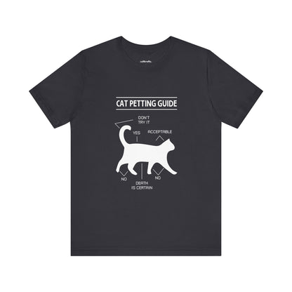 Cat petting guide |  Short Sleeve Tee