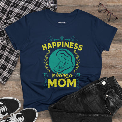 Happiness is being a mom | Cotton Tee