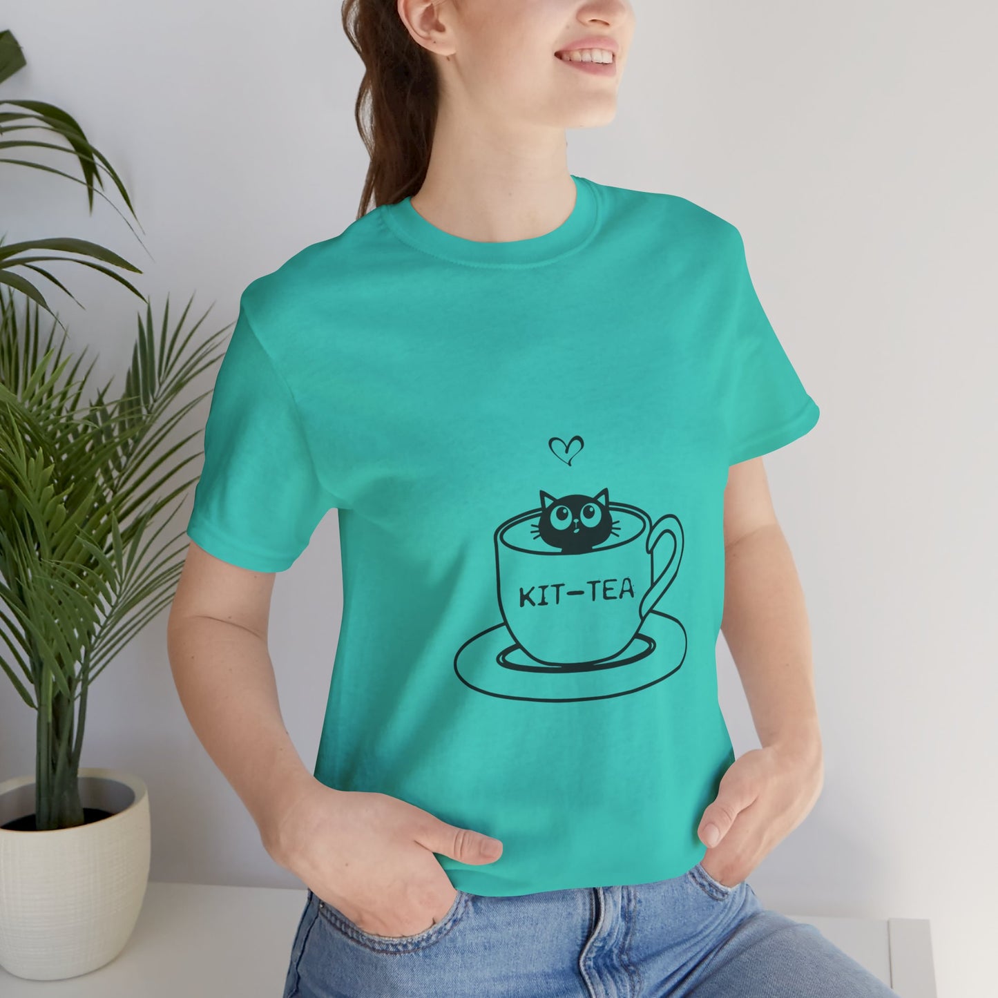 Kit-tea? | Unisex Jersey Short Sleeve Tee