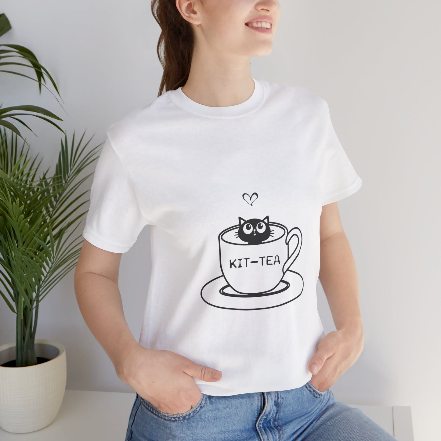 Kit-tea? | Unisex Jersey Short Sleeve Tee