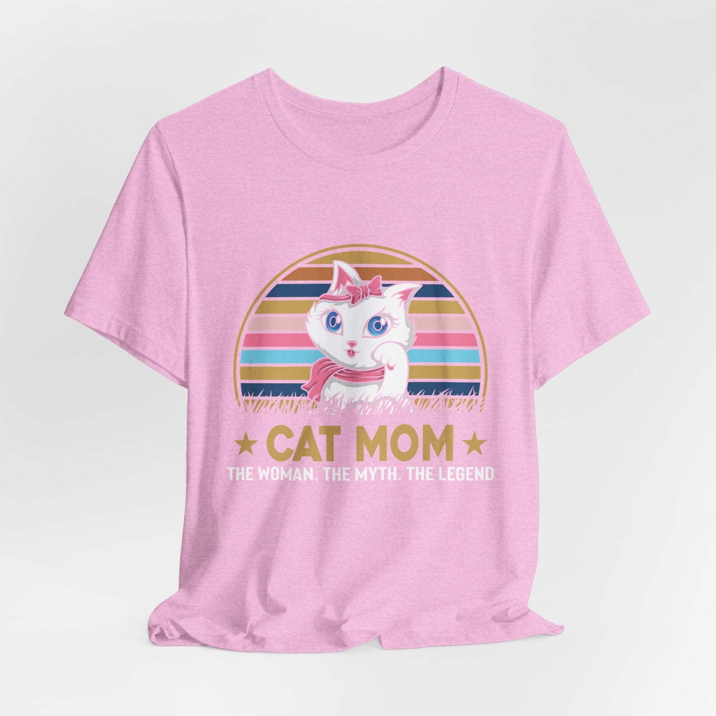 Cat mom - The myth, the legend | Unisex Jersey Short Sleeve Tee