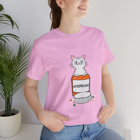 Cats are antidepressants | Unisex Jersey Short Sleeve Tee