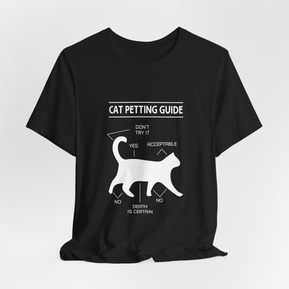 Cat petting guide |  Short Sleeve Tee