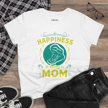 Happiness is being a mom | Cotton Tee