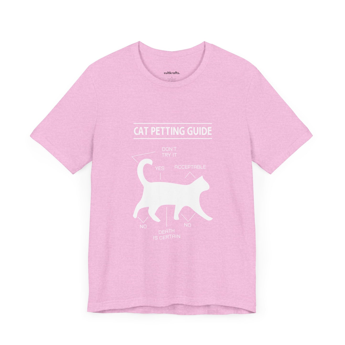 Cat petting guide |  Short Sleeve Tee