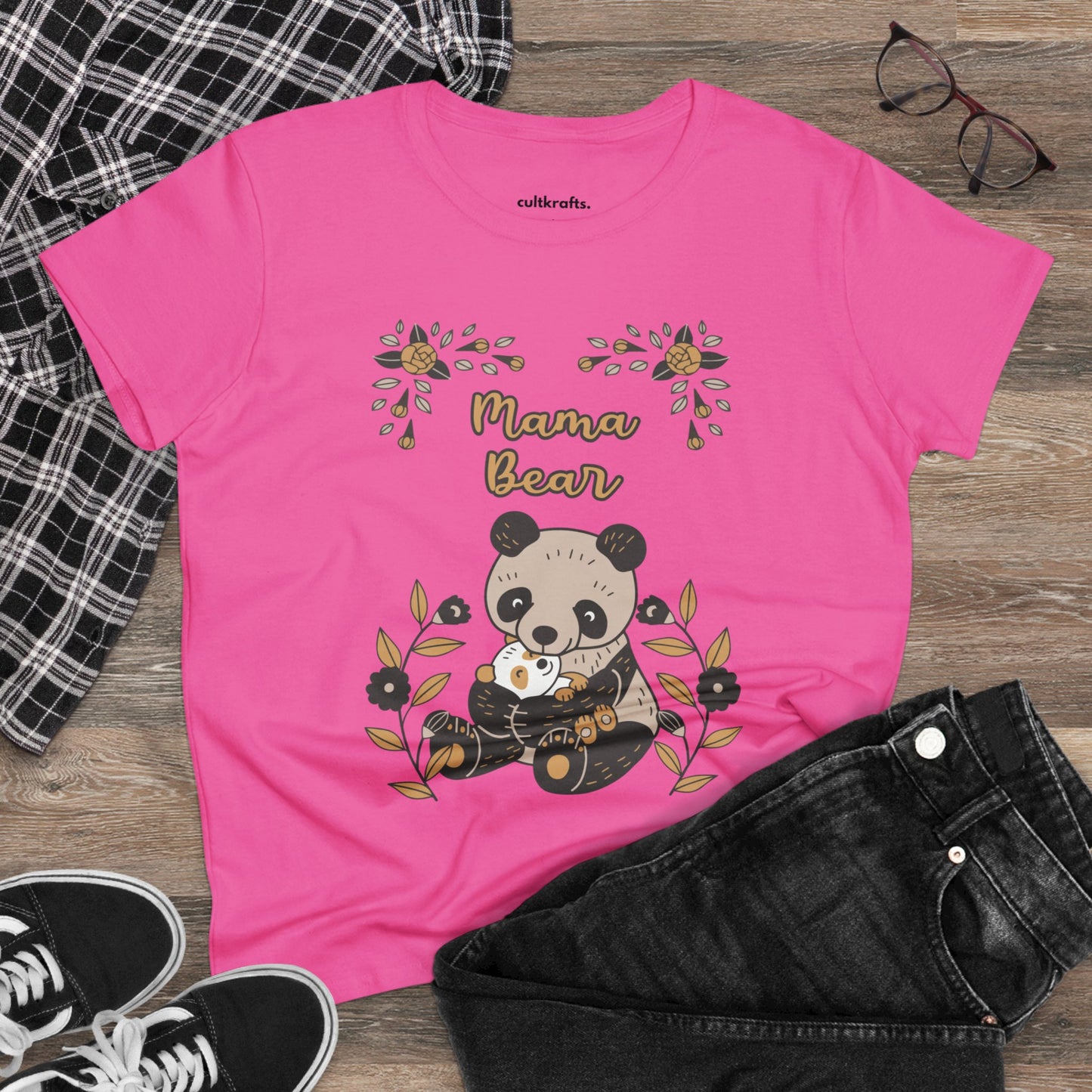 Mama Panda Bear | Cotton Tee