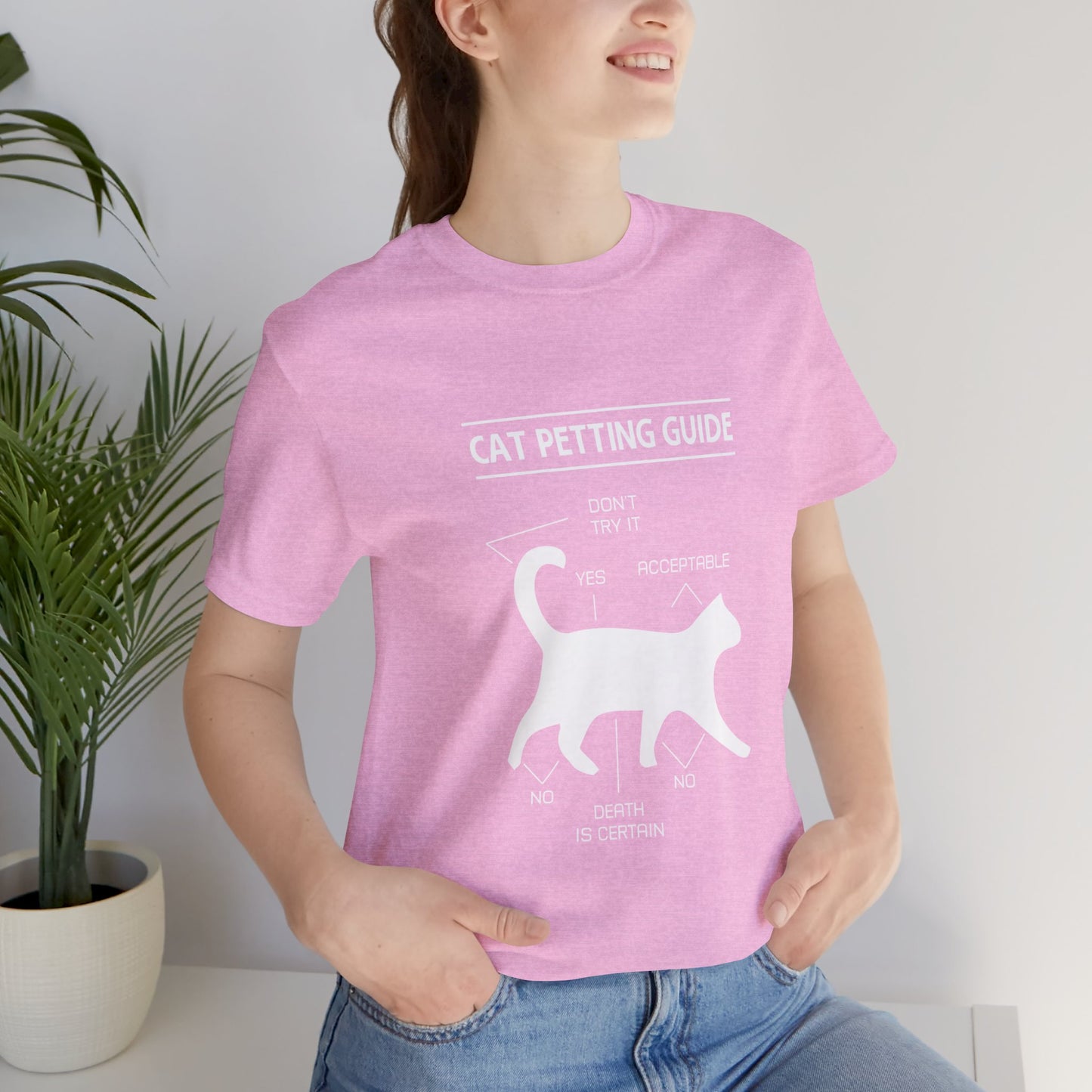 Cat petting guide |  Short Sleeve Tee