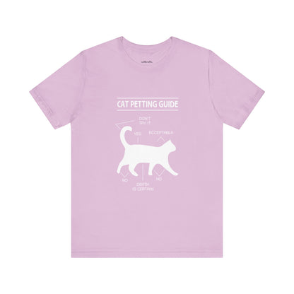 Cat petting guide |  Short Sleeve Tee