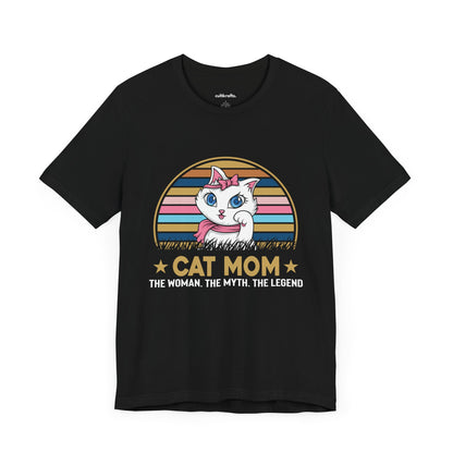 Cat mom - The myth, the legend | Unisex Jersey Short Sleeve Tee