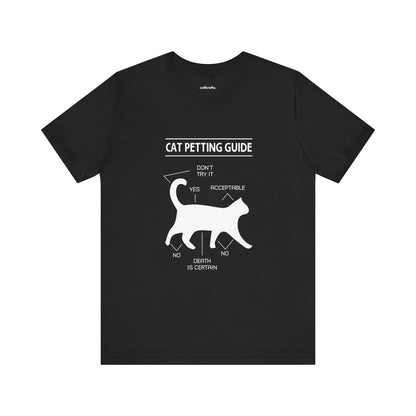 Cat petting guide |  Short Sleeve Tee