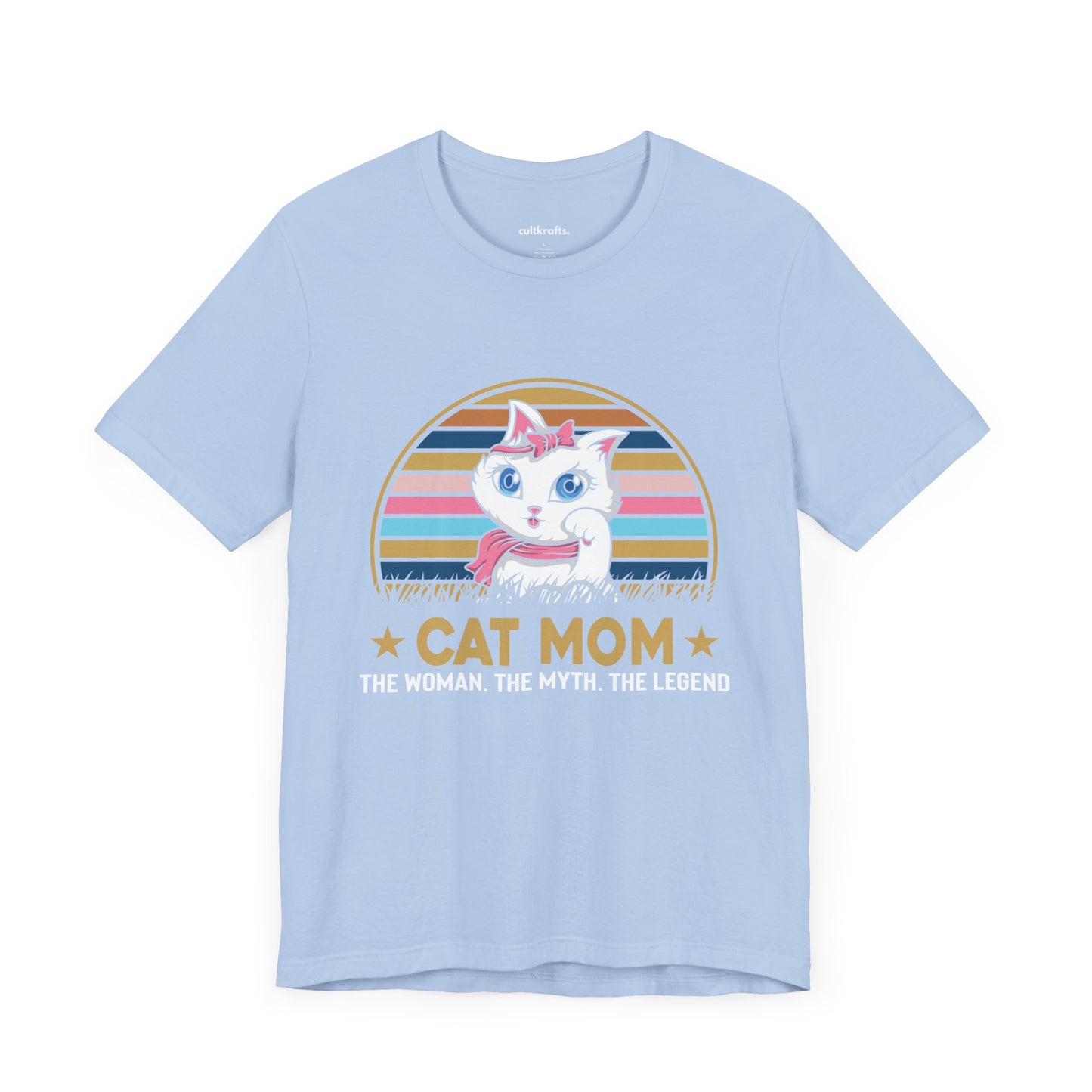 Cat mom - The myth, the legend | Unisex Jersey Short Sleeve Tee