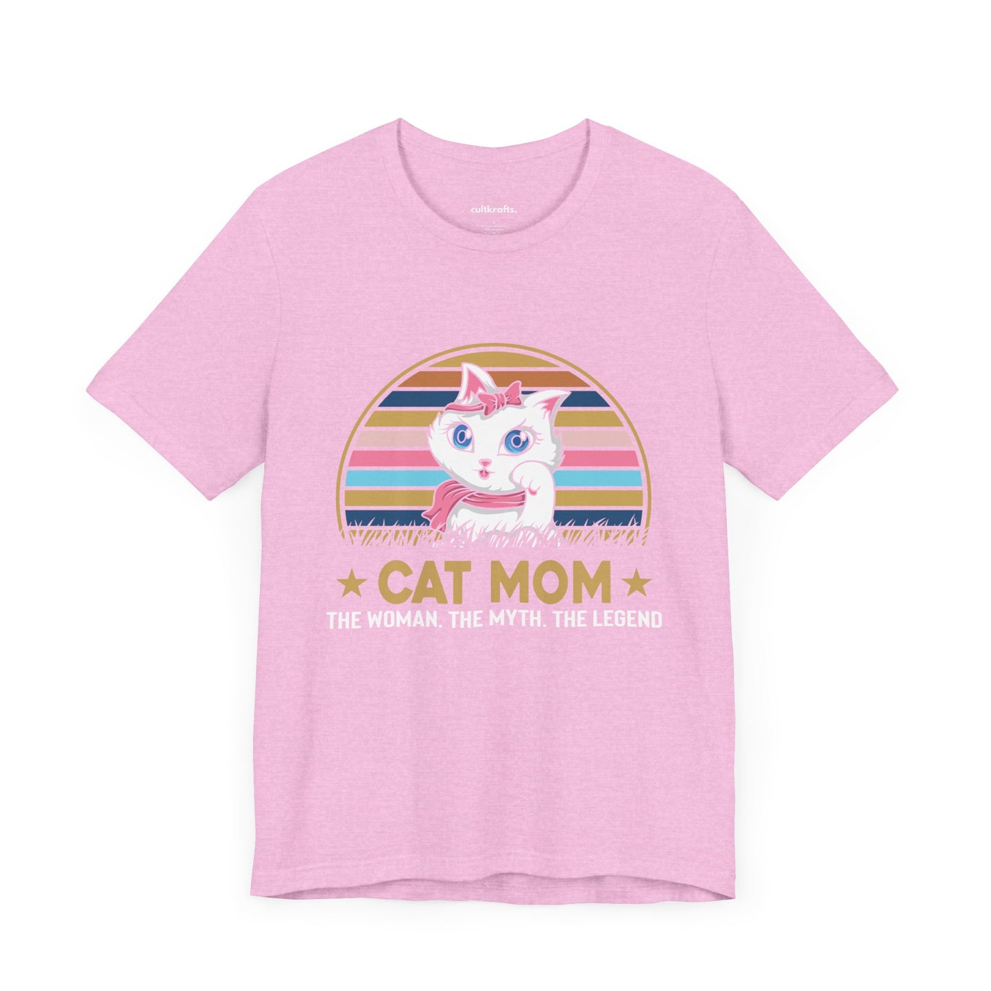 Cat mom - The myth, the legend | Unisex Jersey Short Sleeve Tee