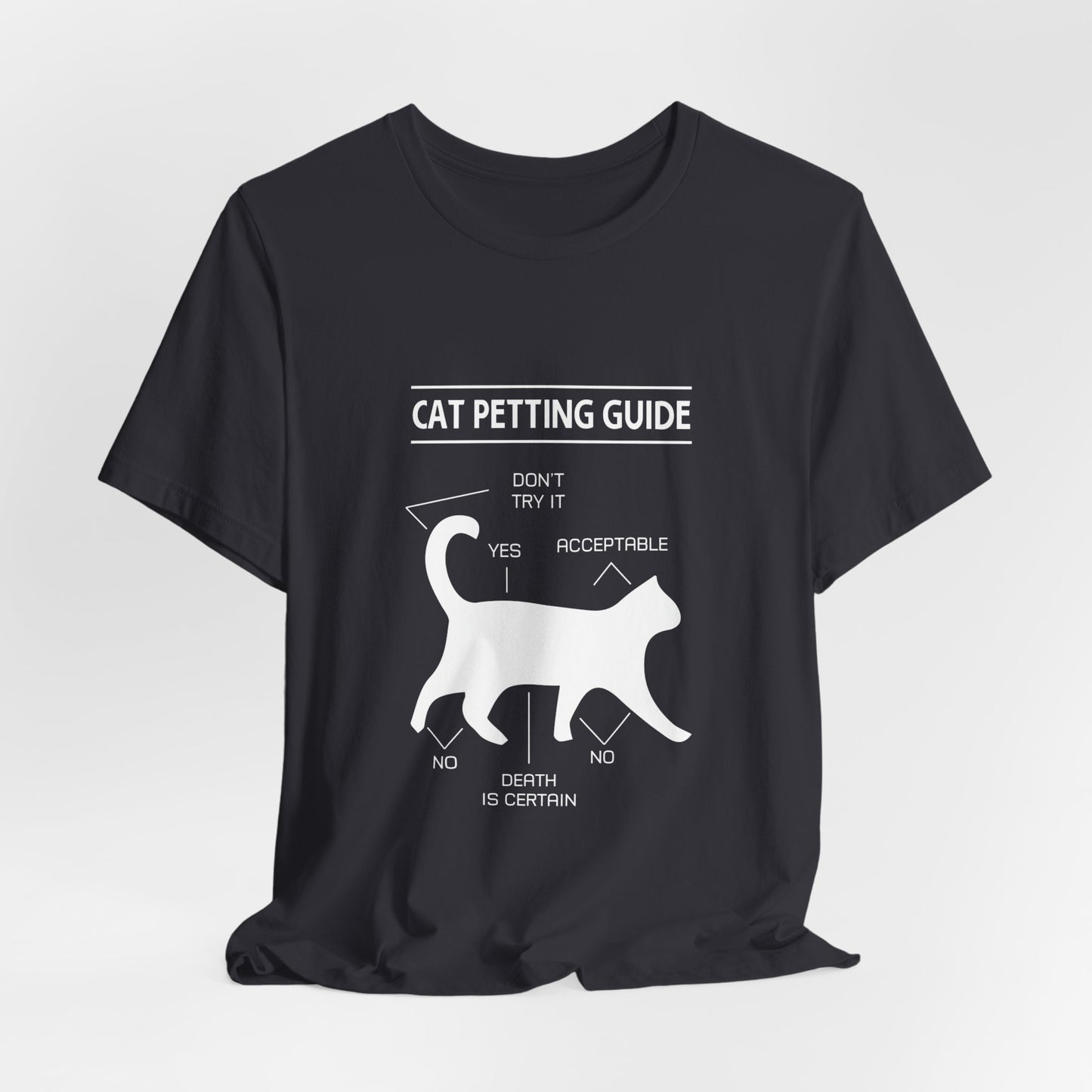 Cat petting guide |  Short Sleeve Tee