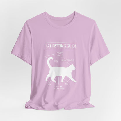 Cat petting guide |  Short Sleeve Tee