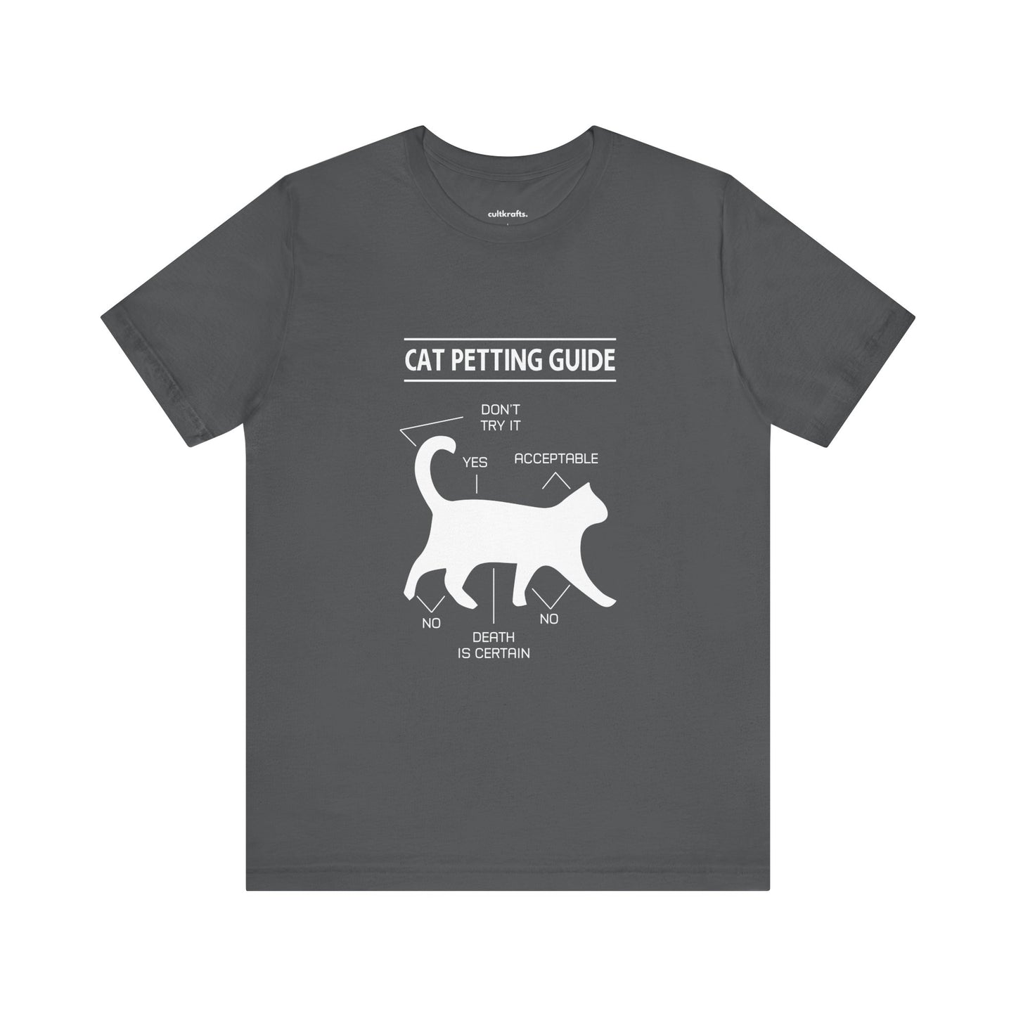 Cat petting guide |  Short Sleeve Tee