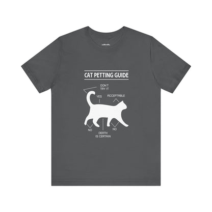 Cat petting guide |  Short Sleeve Tee